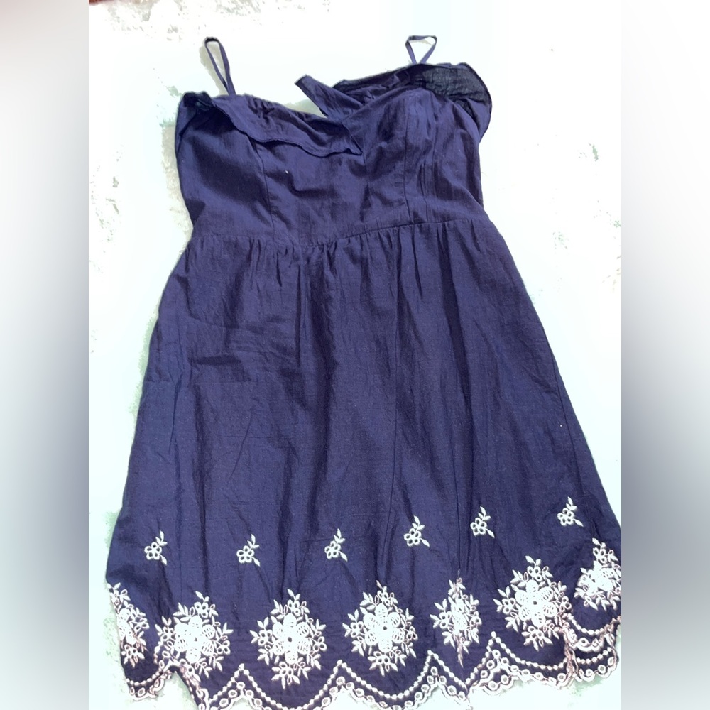 Blue and White spaghetti strap dress